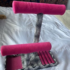 a beautiful necklace, bracelet, and ring holder.